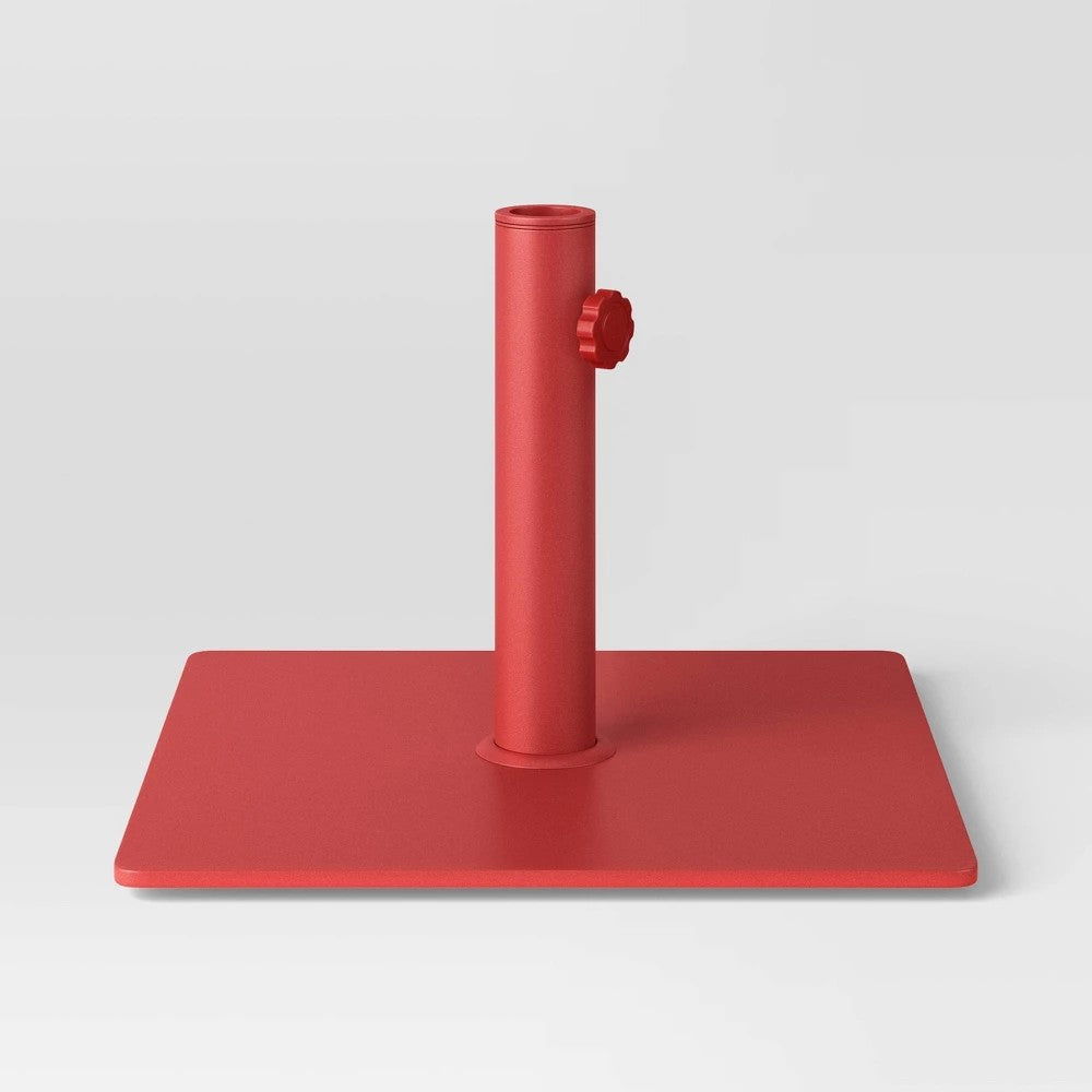 25lbs Steel Square Outdoor Patio Market Umbrella Bases Red - Room Essentials™ - Bellso